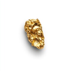 Raw gold nugget, close-up