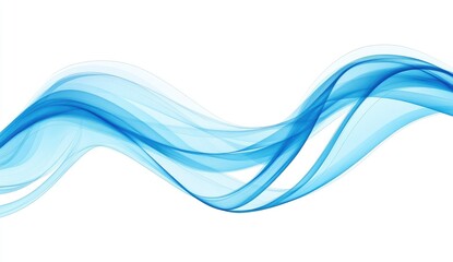 Abstract flowing blue waves (2)