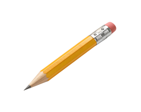 classic wooden pencil diagonal layout