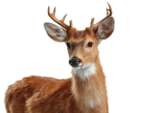 [Transparent Background PNG]Close Up Portrait of a Deer
