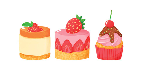 Delicious Dessert Cake Set