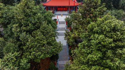 Aerial or distant panoramic views of the Dinh Hoa Safe Zone (ATK), a historic revolutionary base...