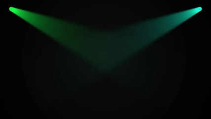 Spotlight Stage Background. Glowing Light Beams on black background for Concert. or event promotions, advertisements, or entertainment concepts. Lighting equipment and lighting effects for decoration,