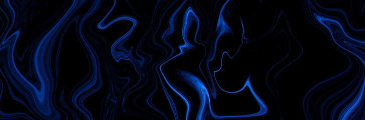 Marble rock texture blue ink pattern liquid swirl paint black dark that is Illustration background for do ceramic counter tile white that is abstract waves skin wall luxurious art ideas concept.