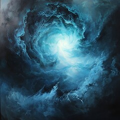  A misty spiral rising beyond earthly bounds.

