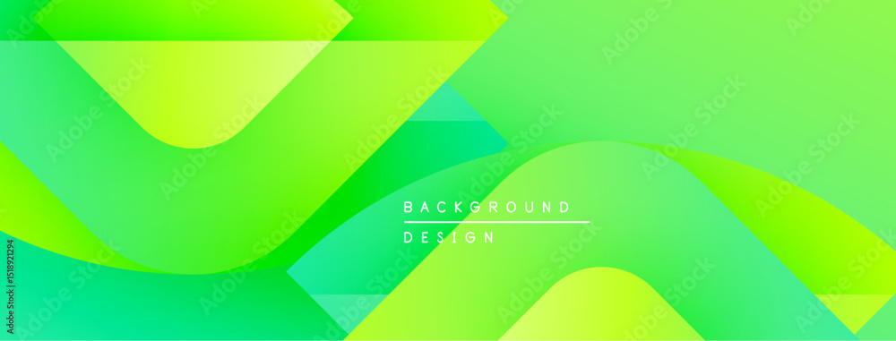 Aufkleber abstract green background. smooth gradients, flowing shapes create modern design. minimalist aesthet