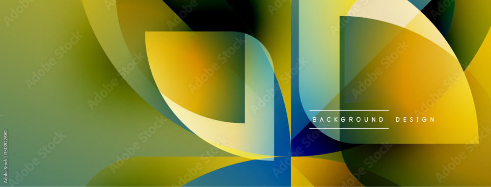 Leinwandbilder abstract fluid shapes, vibrant colors blend. modern design, smooth gradients create dynamic composit