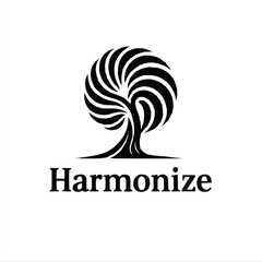 Abstract company logo vector design featuring a symbolic wave and bird illustration