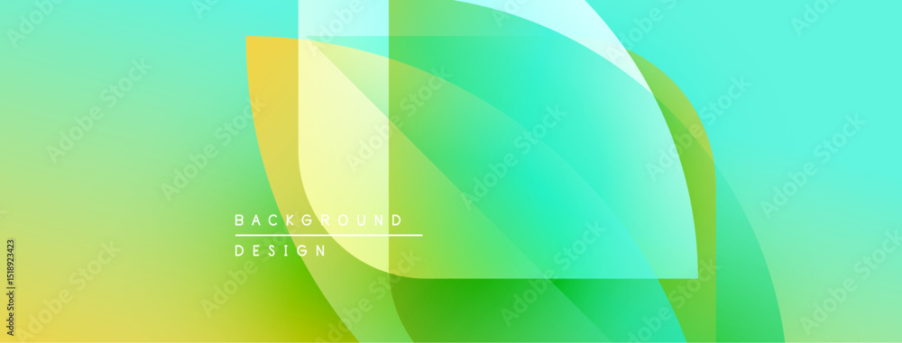 Leinwandbilder Abstract gradient background. Overlapping shapes create dynamic visual effect. Soft colors blend seamlessly, modern design element.