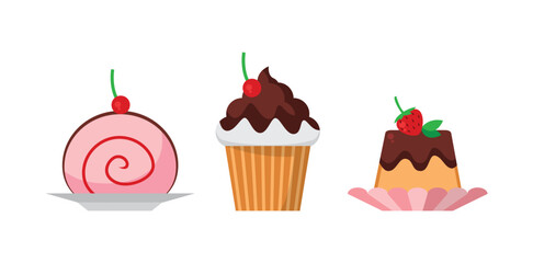 Delicious Dessert Cake Set