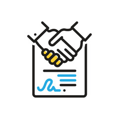 Multi color icon  for consensus