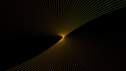 Naklejka premium Rainbow colorful swirl line movement illustration. colorful pattern wavy line motion background. Artistic geometric line with colorful gradient background. 4k illustration. 