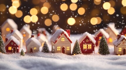 Enchanted Winter Village: A Christmas Eve Dream