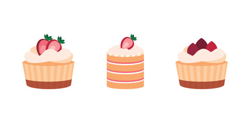 Delicious Dessert Cake Set