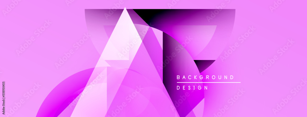Leinwandbilder abstract pink design features geometric shapes, gradients, dynamic composition. modern background el