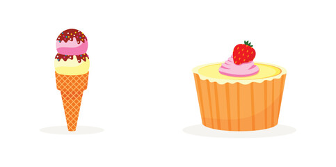 Delicious Dessert Cake Set