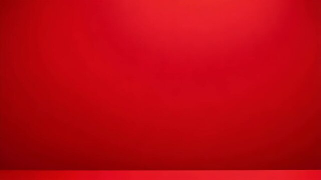 Seamless red studio background with floor space, suitable for product displays or video conferencing backdrop.