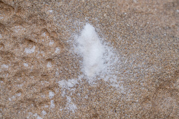 Dead coral fragments with beachrock, Ko Olina Beach Park Honolulu Oahu Hawaii