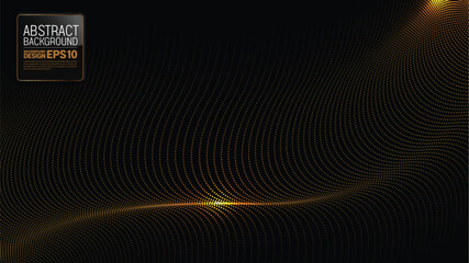 Black wave line abstract background, 1920x1080 HD template for elegant business invitation card, modern banner, clean design poster, not made by AI, simple flow lines