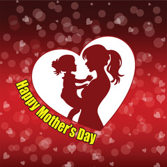 Art & Illustration A collection of minimalistic line icons themed around Mother's Day, Mother's Day Line Icons Set 