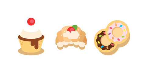 Delicious Dessert Cake Set