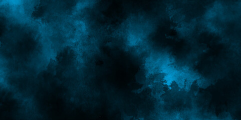 watercolor painted mottled blue background with vintage marble, Cloudy blue watercolor background texture, Smoke in the dark blue texture, watercolor background concept design background with smoke.
