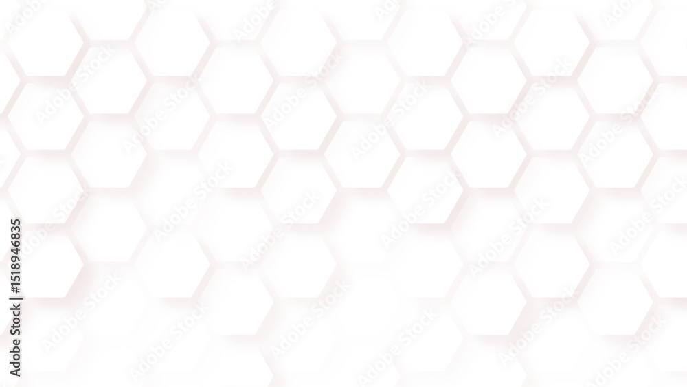 Poster black honeycomb on a white background isometric geometry. seamless pattern of the hexagonal netting