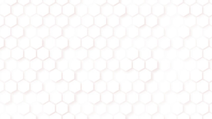 Black honeycomb on a white background Isometric geometry. Seamless pattern of the hexagonal netting