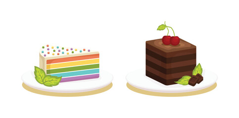 Delicious Dessert Cake Set