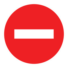 forbidden sign for vehicle or people to enter