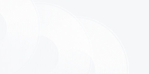 Modern white glowing geometric lines on gray background. Modern shiny blue circle lines pattern abstract modern design