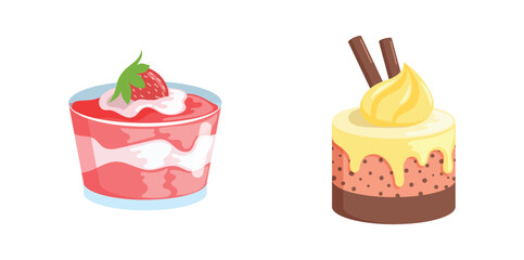 Delicious Dessert Cake Set