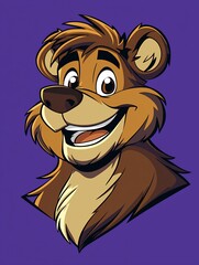Smiling bear portrait