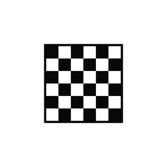 Black and White Checkerboard Pattern Chess Board Style Illustration for Design Projects
