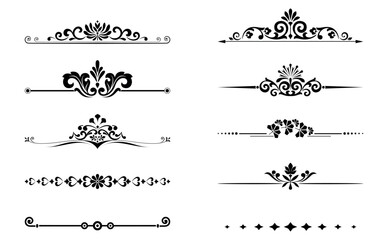 Vintage set. Floral elements for design monograms, invitations, frames, menus and labels. Graphic design of the website, cafes, boutiques, hotels, wedding invitations.