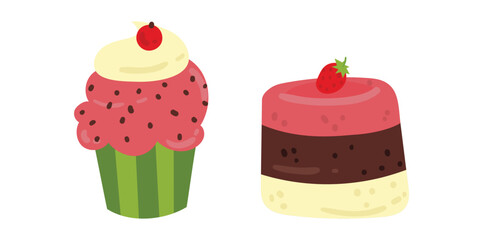 Delicious Dessert Cake Set