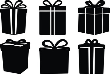 A Variety of Gift Boxes in Silhouette, ready for Holidays and Parties