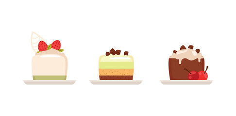 Delicious Dessert Cake Set