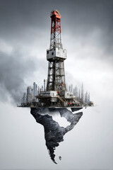 World oil, composite image