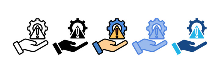 Risk Management Icon Element For Design