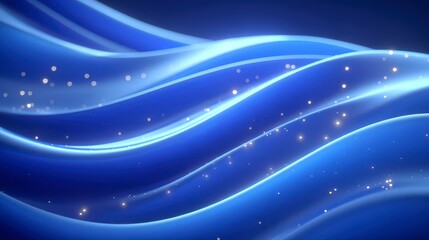 Fototapeta premium Abstract Blue Wave Background Soft Cinematic Light Organic Shapes