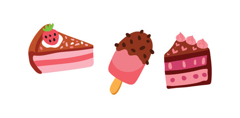 Delicious Dessert Cake Set