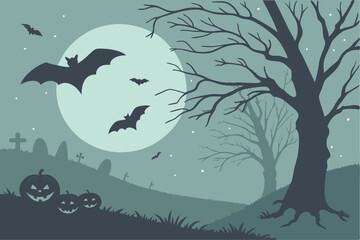 Bats Over Moonlight: Halloween Unleashed