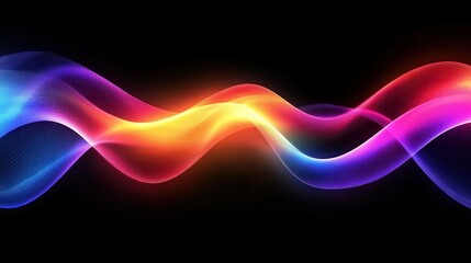 Abstract Colorful Wave Background Design