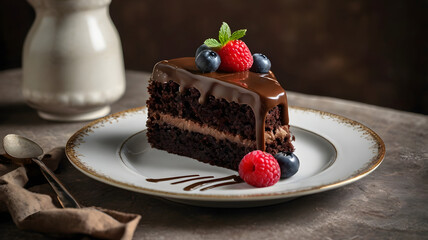 Chocolate Cake With Candle