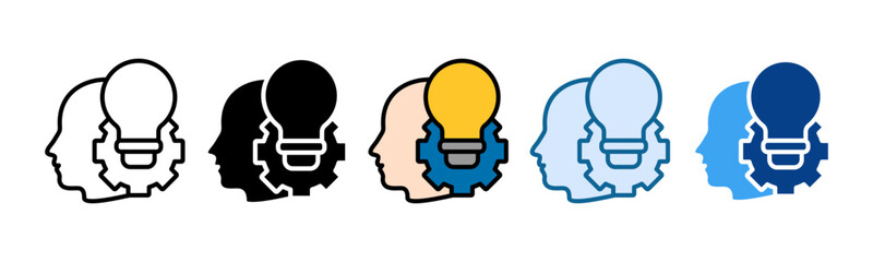 Business Intelligence Icon Set Multiple Style Collection