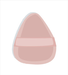  pink makeup sponge blenders. triangular shaped facial sponge