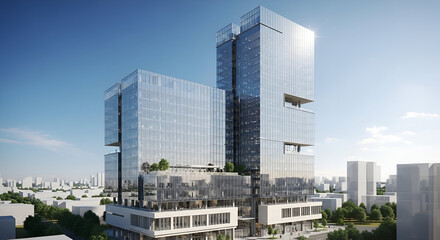 Modern Glass Skyscrapers
