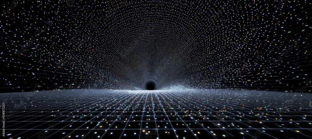 Canvas Prints black hole singularity space dimension. generative ai technology.