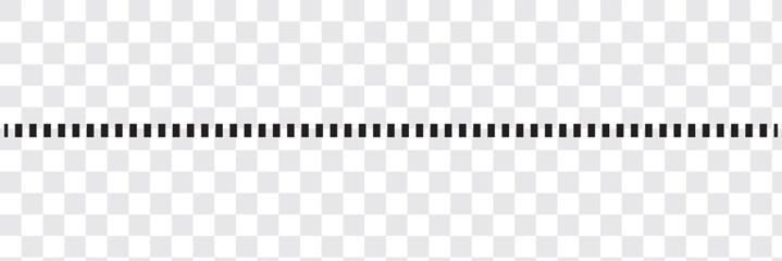 Dotted and dashed line dividers collection vector